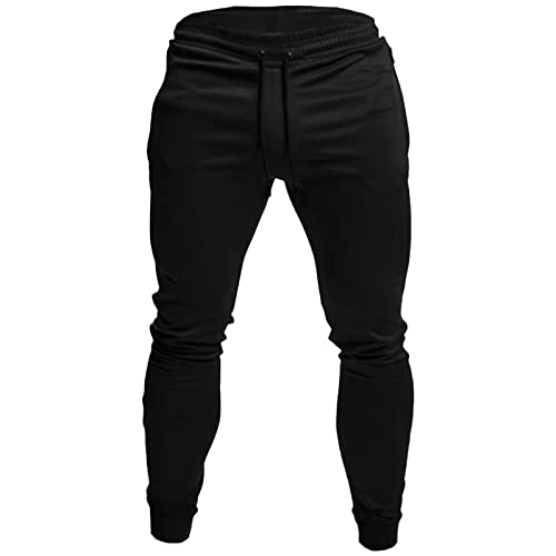 Pantalon de jogging extensible homme survêtement coton course automne
