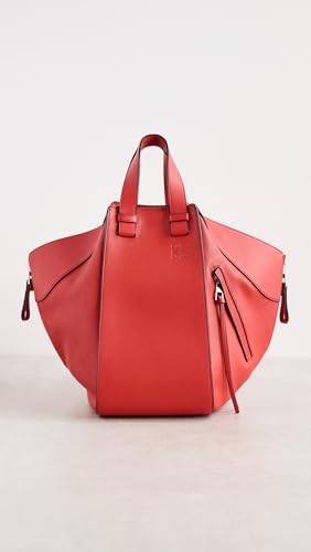 What Goes Around Comes Around Women's Pre-Loved Loewe Red Calfskin Hammock Medium Messenger Bag, Red, One Size2