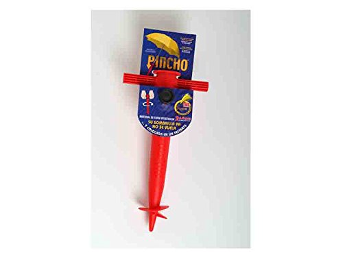 Pincho 400401 Soporte sombrilla, Rojo, 32x18x8 cm