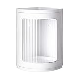 JISADER Organizzatore da appoggio per Bagno ad Angolo, ripiano angolare Rotante Decorativo, portaspezie da Cucina per Bagno, Chiaro