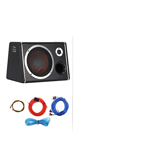 Subwoofer for coche de 10 pulgadas y 900 W, HIFI, Delgado, bajo el asiento, alimentado por graves, altavoz for coche, Subwoofer, amplificador de potencia, procesador de altavoz