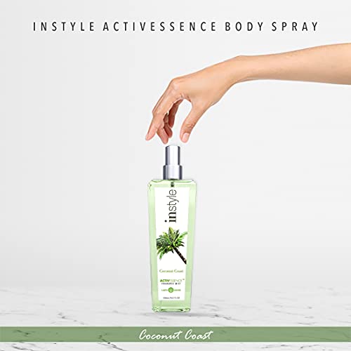 Instyle Activessence Body Spray | Tropical Coconut Coast | Women’s Body Spray | 8 Fluid Ounces #TOP2
