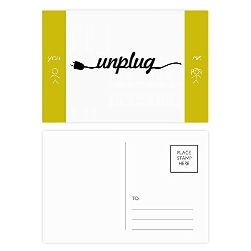 Carte postale Merci DIYthinker Citation Ami lot de 20 cartes multicolores 5,7x3,8 pouces