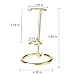 Gimvanic 4 Pcs Crystal Wand Stand, 2.36" L X 2.36" W X 2.6" H In Mineral Display Stand, Small Iron Crystal Stands for Display (Gold, small)