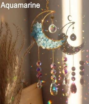 Moon Crystal Sun Catcher (Aquamarine) #TOP3