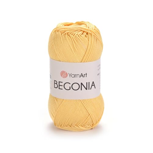 Image of YarnArt Begonia 100% Cotton, Pure Premium Soft Cotton for Knitting Crochet and Amigurumi, shiny colors 1.76 Oz (50g) / 185 Yrds (169m) (4653)