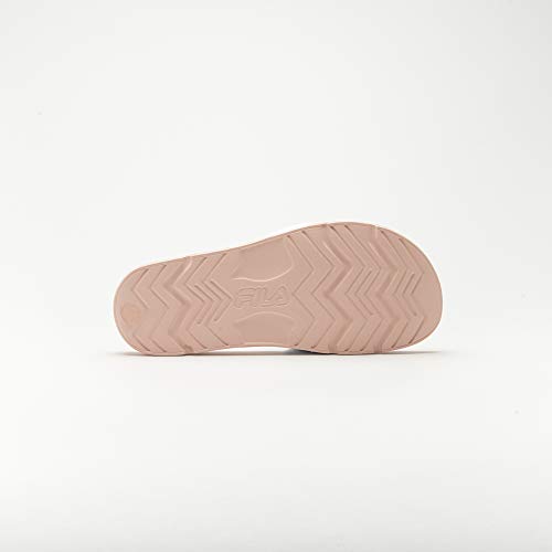 Chinelo F-Beach, Fila, Feminino, Rosa Claro/Branco, 38