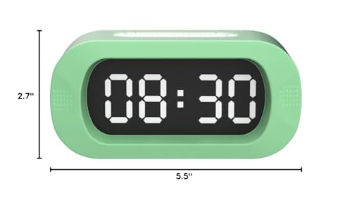Plumeet Kids Alarm Clock Large Digital Lcd Travel Alarm Clocks With Snooze And Night Light thumb #7