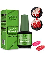 Magic Soak-Off Gel Nail Polish Remover, Professional Remover Nail Polish Delete Primer Acrylic Clean Degreaser For Nail Art Lacquer, Easily and Quickly(15ml)