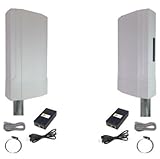 EZ-Bridge-AC+ high Power Outdoor 500mW Wireless PtP Bridge System, 2.4GHz and 5GHz Dual Radio, 802.11a/b/g/n/ac, 900 Mb/sec thruput. 3 Miles Range