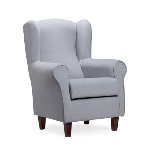 Gasten a gusto Sillón Butaca Orejera - Tela Antirañazos Ideal para Gatos | Fácil Limpieza y Tratamiento Antimanchas | Medidas: 103x74x78 cm | Disponible en Gris y Crema