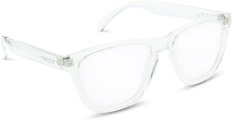 NECTAR Blue Light Blocking Glasses for Men & Women – Clear Frames – Filters 45% HEV Blue Light – Flexible TR90 Frames – The Seaport