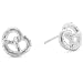 Produktbild Vinani Ohrstecker Brezel klein mattiert Sterling Silber 925 Ohrringe OBZ