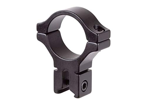 BKL 300 0.6" Long Dovetail Scope Ring - Single - 0.979" High - for 30mm Scope Tubes - Fits 3/8" or 11mm Dovetails - Matte Black