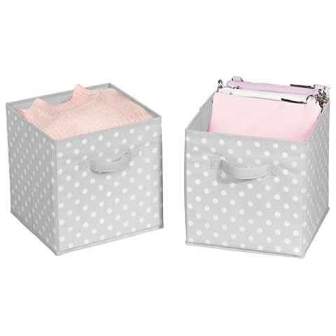 mDesign boîtes de rangement en tissu Cover