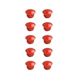 Hot Water Faucet Indicator: 10 Pieces Red Temperature Sign Buttons Suitable For 6.7mm Holes, Faucet Handle Accessories Replacement Parts For...