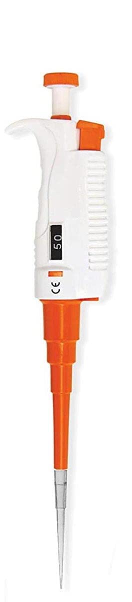 MicroPipette 5-50ul Variable Volume with Calibration Report, autoclavable (Pack of 2)