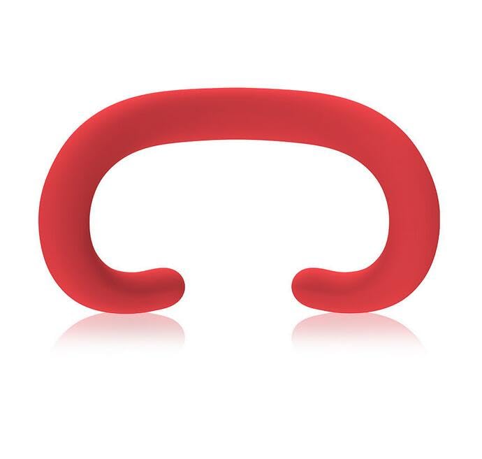 Coyktonty Silicone Eye Mask for Apple Vision Pro,Silicone Face Pad Cover,Sweat Proof, Light Leakage Proof,Replaceable VR Accessories (Red)