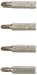 Produktbild Eazypower 80280#1, 2, 3, 4 Tripy Sechskant-Bits für Tri-Wing, Länge 3,2 cm, 4 Stück