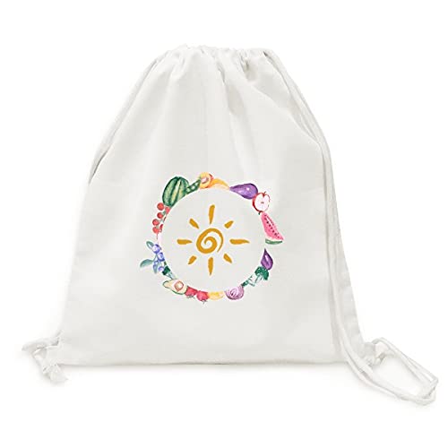 Sac en tissu pliable jaune soleil avec sangle - Grand cabas de courses légumes et fruits