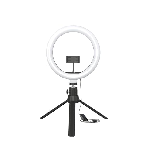 Basics 12-inch Professional LED Ring Light with Tripod Stand | 3 Color Temperature Modes | 10 Brightness Settings | Suitable for Photoshoot Makeup Videography (Renewed)