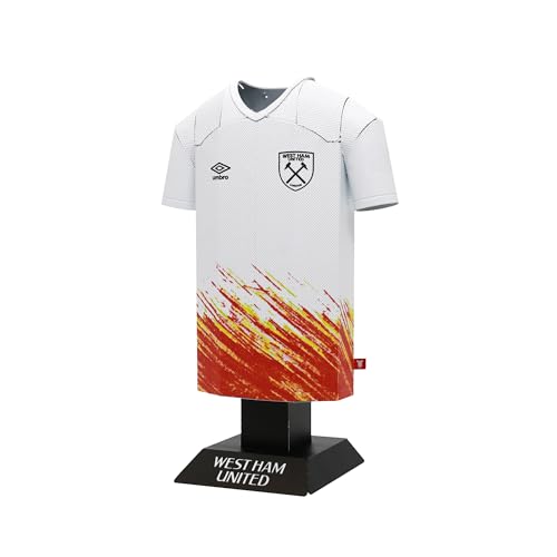 Image of West Ham United FC Home Away Retro Third Metal Football Shirt - Officially Licensed Miniature Alloy Replica Jersey Collectible Display Gift - Personalise Name & Number Decals (22/23 Retro Third)