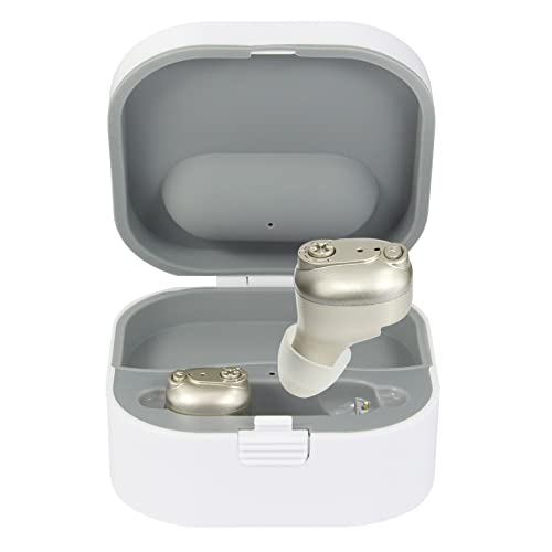 Hearing Aids For Seniors Adults, Riyin12 Digital Mini Hearing Loss Amplifiers With Noise Reduction Feedback Cancellation With Battery, Ite 4 Listening Mode, Pair #TOP13