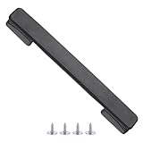 YELARXI Repuesto de manija de equipaje, mango de plástico de repuesto con arandelas y tornillos, ajuste para caja de almacenamiento de equipaje, maleta (20,3 x 2,5 cm, 1 pieza y negro)