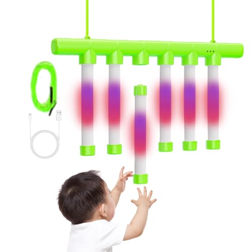 Reflex Challenge Game - Drop Stick Game | 3 Adjustable Speed Light-Up Training Reaction Game Sticks | Falling Sticks Game Drop Catch Win | Hand Challenge Game for Hand Eye Coordination Training