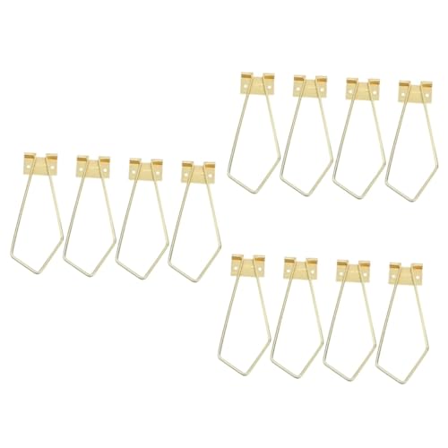 ARTIBETTER 8pcs Imitation Gold Photo Frame Bracket for Tabletop Display Easy to Install Picture Holder Stand for Studio Use Lightweight Photo Frame Support Tool