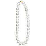 Elegante Damen-Perlenkette, Adsorptivverschluss, Perlen-Anhänger von 12 mm, Schmuck für Hochzeiten und Verabredungen, 40 cm