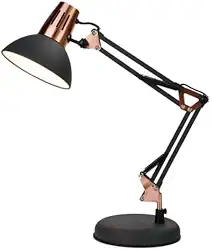 Luminária Articulada De Mesa Abajur Modelo Pixar Com Base E Garra (PRETA)