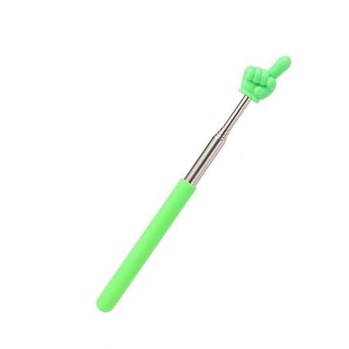 HEHW 指示棒 ポインター 伸縮式 教師 指し棒 伸縮自在 ハンドポインター 握りやすい 可愛い 会議 研修 授業 プレゼンテーション 小道具 塾 講義 社会見学 小道具 22-69cm (Green,A)
