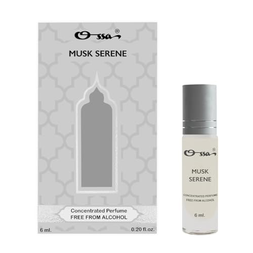 Image of Ossa Musk Serene Concentrated Perfume 6ml | Alcohol Free Roll On Attar For Men And Women | Premium Long Lasting Unisex Fragrance With Bergamot & Cedarwood | Top-Notch Scent for Everyday Experiences