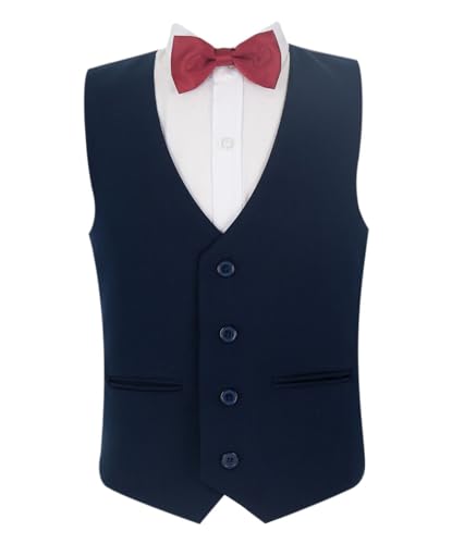 Tenue mariage pageboy garçon chic avec costume d'été 4 pièces uni pour cérémonie extérieure