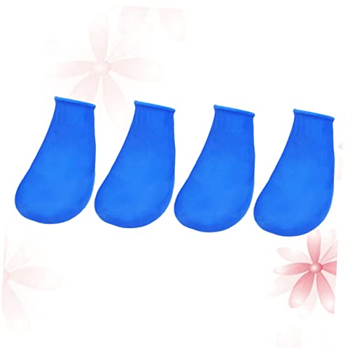 ERINGOGO 4stücke wasserdichte Hundeschuhe rutschfeste Langlebige Pfotenschutz-Schuhe Für Katzen Und Hunde Für Outdoor-aktivitäten Blau