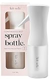 Kitsch Spray Bottle for Hair, Continuous Water Mister Spray Bottle with Ultra Fine Mist for Hairstyling, Barbers Salons, Cleaning, Plants Versatile Spray Bottles 5 oz Made from Recycled Plastic, White