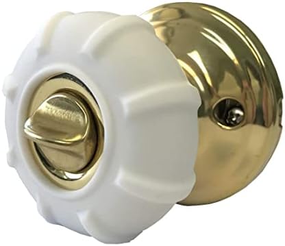New Enjoy Cover - Door Knob Cover Grips Non Slip Arthritis & Senior Living Aids Grippy Easy Open Decorative. Simple Functional Effective Solution- 4 Pack (White, Cove)