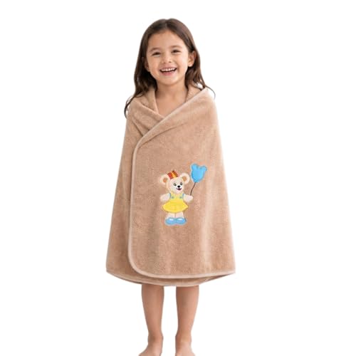 Image of MAXOSHINE Microfiber Kids Bath Towels Quick Dry Super Absorbent Super Soft Bath Towel for Babies Toddler-Baby Towel for Boys and Girls, Mini