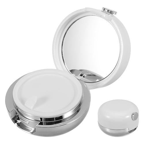 Veemoon Estuche Vacío para Bálsamo Labial con Pincel de Silicona y Espejo, Compacto y Portátil para Viajes, Aplicación Uniforme y Diseño Versátil para Maquillaje Labial
