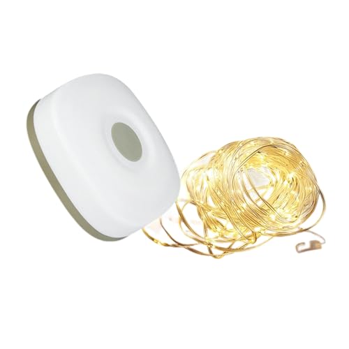 Camping String Lights, Rechargeable Fairy Light, Waterproof Ambient Lighting, Outdoor Tent Decor, Illumination for Garden Fence Tree Yard Patio Balcony Party Christmas, 4.21×4.21×1.42 inches