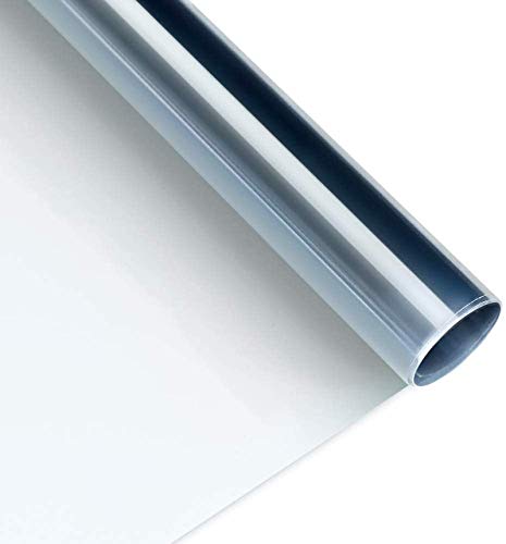 Homein Vinilo Ventana Cristal Protector Solar 90x 200cm Reflectante para Sol, Control Solar, Anti UV y Mejor Transmisión Luminosa (Transparente)