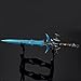 KUNRUI Wow Frostmourne Model,Frost Effect Coloring, Length 30Cm/12In, All Metal Material with Display Stand
