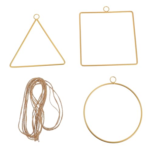 GRIRIW Garland Frame Decorative Wall Hanging Rack Iron Flower Wall Decor DIY Wreath Frame