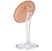 JERDON Lighted Tabletop Makeup Mirror - Makeup Mirror with 5X Magnification in Rose Gold Finish - 7.25-inch Round Vanity Mirror - Model JS725RL