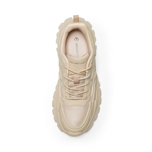 Image of DREAM PAIRS Women's Chunky Platform Fashion Sneakers