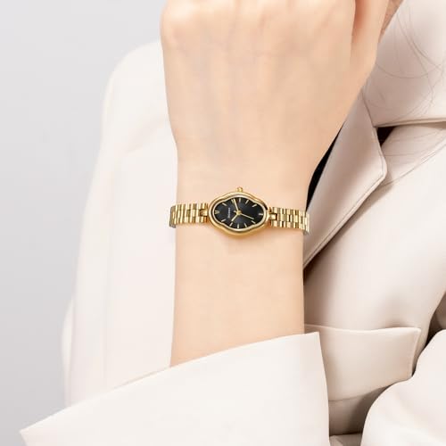 BERNY Gold Watch for Women Vintage Ladies Quartz Watch 3ATM Waterproof Fashion Female Wristwatch Luxury Bracelet Watches Idear Gift for Girl