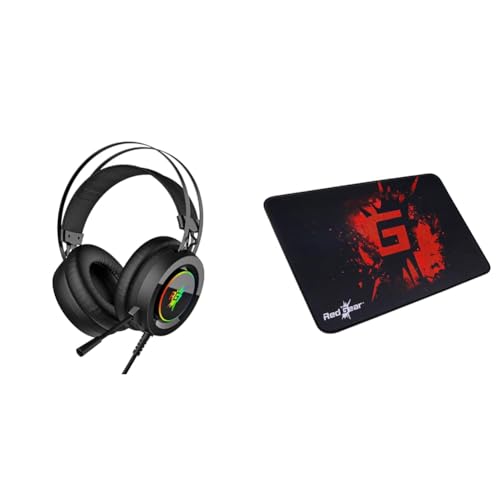 Image of Redgear Cloak Wired RGB Wired Over Ear Gaming Headphones with Mic for PC