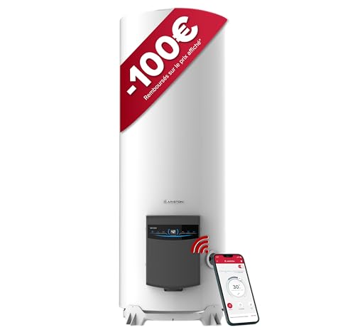 Ariston ABYLEOS XPERT WIFI 300l - Chauffe-eau Électrique Steatite Connecté - Autoportant au Sol - Ø570mm - Flexibilité Energétique - Remplacement à Vie - ACI - NF Performance 3***
