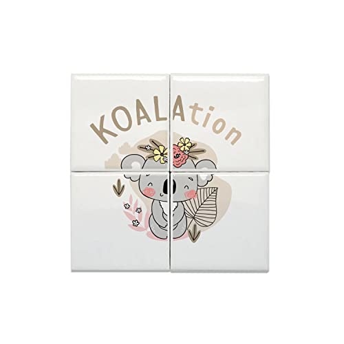 Carreaux Céramique Décoratifs Koala Mignon 20x20 cm Tableau Mural Kawaii